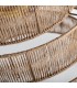 Lámpara de techo yute natural estilo boho hierro color dorado 3