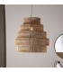 Lámpara de techo yute natural estilo boho hierro color dorado mdmhogar