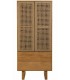Armario estilo oriental de madera cuerda con 2 puertas cajones 1