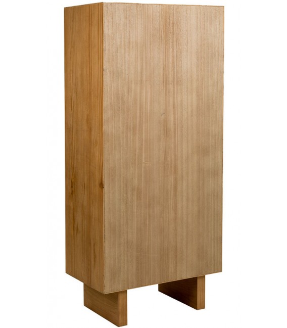 Armario estilo oriental de madera cuerda con 2 puertas cajones 3