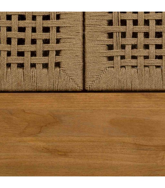 Armario estilo oriental de madera cuerda con 2 puertas cajones 5