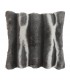 Set 2 cojines aterciopeladas poliéster gris y blanco estilo étnico Mdmhogar