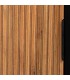 Mesita de noche  estilo industrial de madera y metal en negro  3