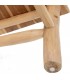 Mesa centro cuadrada pequeña madera maciza teca natural boho 5
