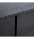 Aparador madera mindi color negro con dos puertas y tres cajones 2