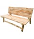 Banco exterior o porches madera maciza teca natural estilo boho