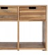 Estantería madera maciza de teca reciclada 3 cajones natural 5
