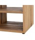 Estantería madera maciza de teca reciclada 3 cajones natural 7