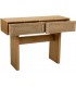 Consola entrada madera cuerda natural de dos cajones oriental 2