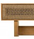 Consola entrada madera cuerda natural de dos cajones oriental 6