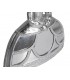 Figura decorativa menina clásica chic en resina plata con espejo 2
