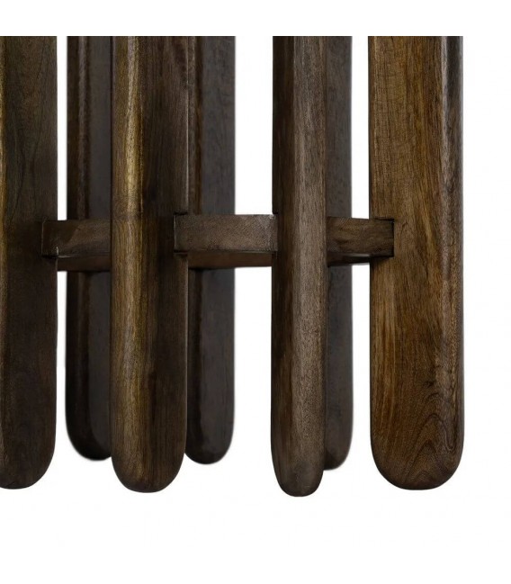 Consola de entrada de madera mango con mármol estilo moderno 7