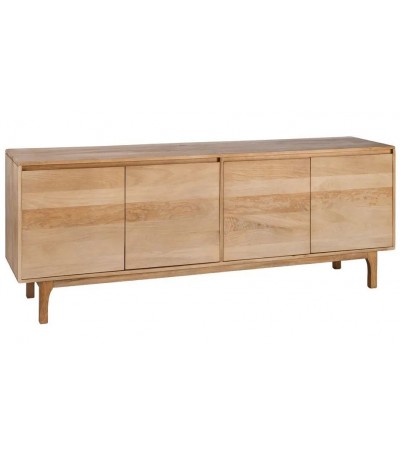 Aparador madera mango de cuatro puertas estilo boho natural 1