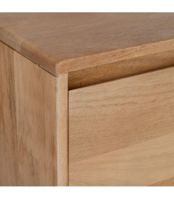 Aparador madera mango de cuatro puertas estilo boho natural 7