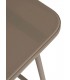 Set exterior sofá 2 plazas sillones mesa acero beige moderno 3