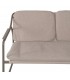 Set exterior sofá 2 plazas sillones mesa acero beige moderno 5