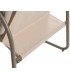 Set exterior sofá 2 plazas sillones mesa acero beige moderno 8
