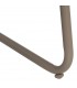 Set exterior sofá 2 plazas sillones mesa acero beige moderno 11