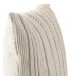 Set 2 cojines macramé algodón beige desenfundables ibicenco 1