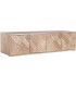 Mueble de televisión flotante madera acacia natural 4 puertas