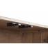 Mueble de televisión flotante madera acacia natural 4 puertas 7