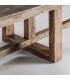 Mesa de comedor XXL madera maciza olmo estilo boho natural 5