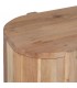 Mueble de televisión madera mango natural cuatro puertas cristal 3