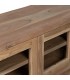 Mueble de televisión madera mango natural cuatro puertas cristal 7