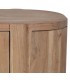 Mueble de televisión madera mango natural cuatro puertas cristal 8