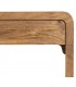 Consola de entrada de madera maciza mango nogal tres cajones 4