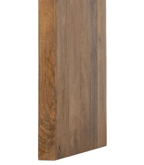 Consola de entrada de madera maciza mango nogal tres cajones 5