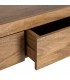 Consola de entrada de madera maciza mango nogal tres cajones 6