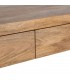 Consola de entrada de madera maciza mango nogal tres cajones 8