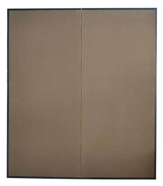 Cuadro estilo oriental lienzo pan de oro vertical diseño koi 2