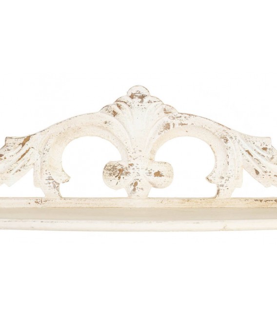 Estantería color blanco roto rozado de madera estilo romántico 4