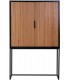 Armario alacena industrial de madera color nogal estilo industrial 1
