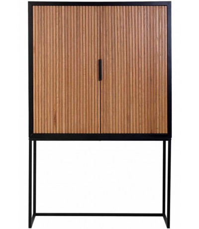 Armario alacena industrial de madera color nogal estilo industrial 1