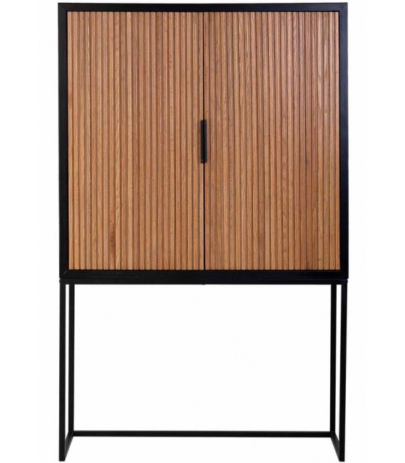 Armario alacena industrial de madera color nogal estilo industrial 1