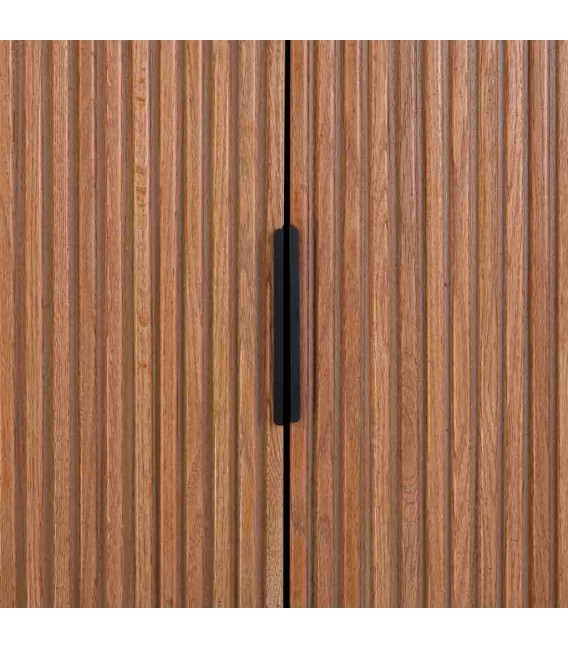 Armario alacena industrial de madera color nogal estilo industrial 4