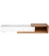 Mueble de TV extensible  madera de roble con cerámica mármol 2