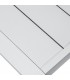 Set de exterior en aluminio color blanco con sofá y sillones 5
