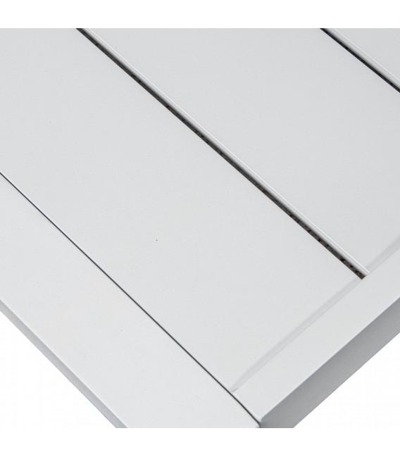 Set de exterior en aluminio color blanco con sofá y sillones 5