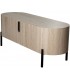 Mueble de TV de madera natural con papel travertino contemporáneo 5