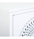 Taquillón estilo colonial blanco de madera tallada 2 puertas 5