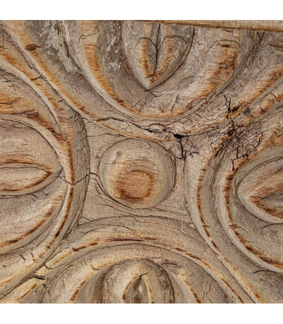 Consola de entrada étnica en madera de mango tallada artesanal 8