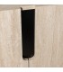 Aparador de madera contemporáneo efecto travertino de dos puertas 5