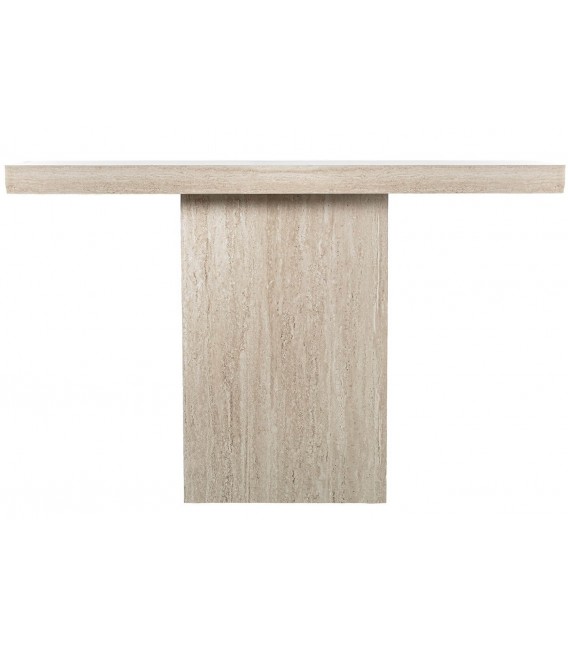 Consola de entrada madera efecto travertino estilo contemporáneo  1