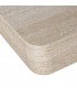 Consola de entrada madera efecto travertino estilo contemporáneo  3