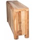 Aparador estilo boho de madera acacia cuatro puertas en nogal 3