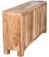 Aparador estilo boho de madera acacia cuatro puertas en nogal 4